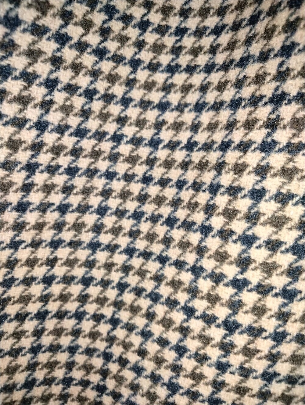 Abercrombie & Fitch (Size L) Wool Blend Houndstooth Blazer Jacket - Brown/Black - Picture 4 of 16